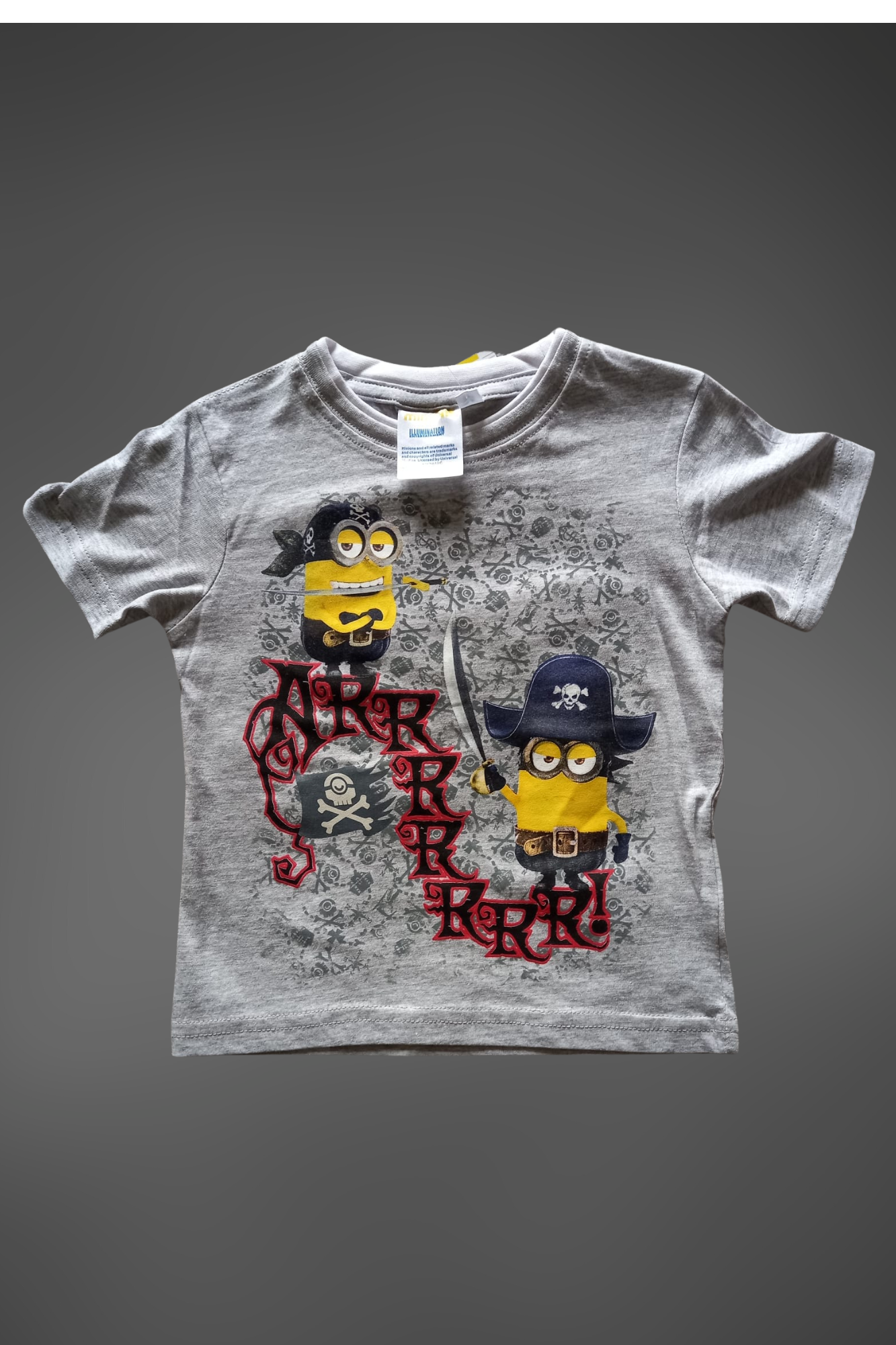 minion  arrrr grijs