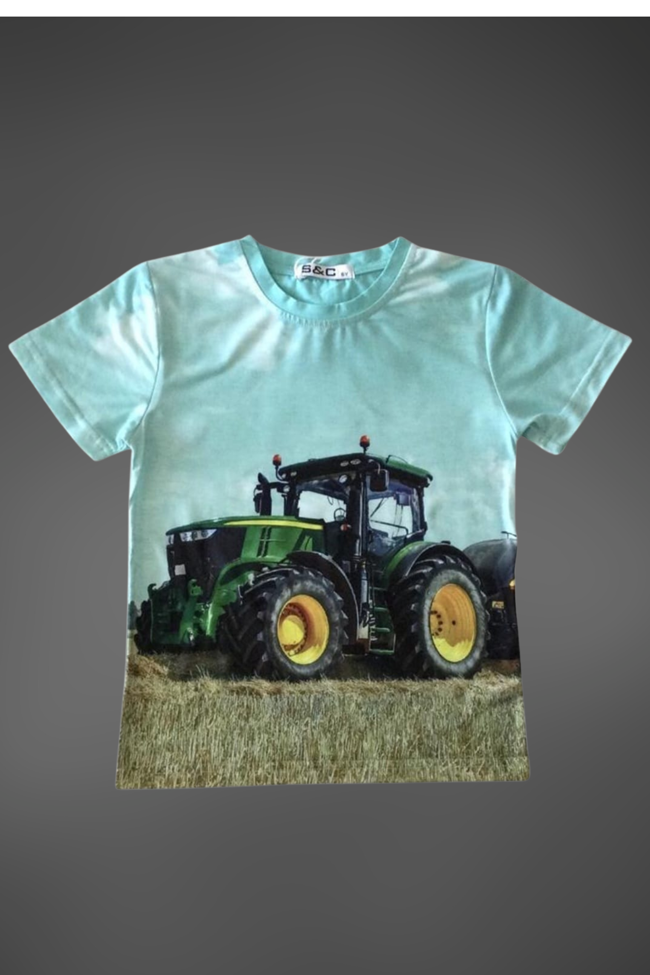 john deere t shirt mintgroen